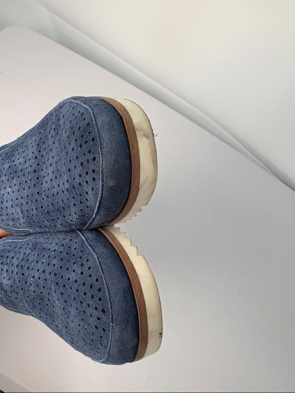 Franco Sarto suede perforated